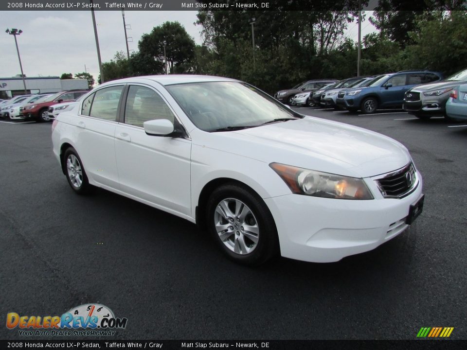 2008 Honda Accord LX-P Sedan Taffeta White / Gray Photo #4