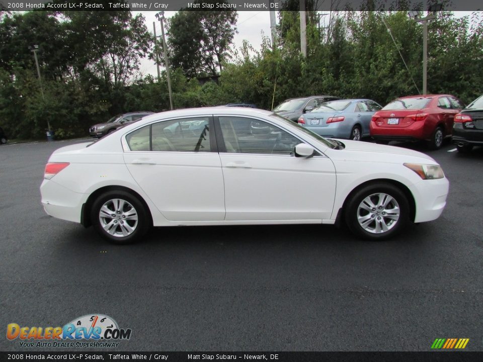 2008 Honda Accord LX-P Sedan Taffeta White / Gray Photo #5
