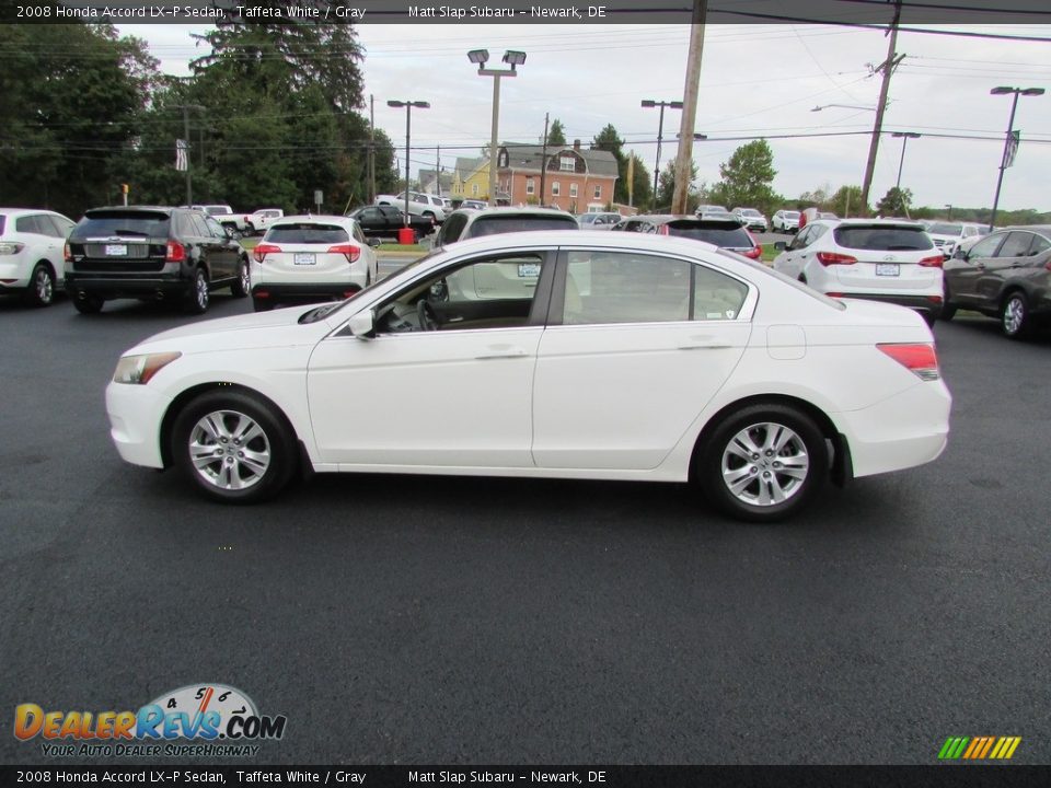 2008 Honda Accord LX-P Sedan Taffeta White / Gray Photo #9