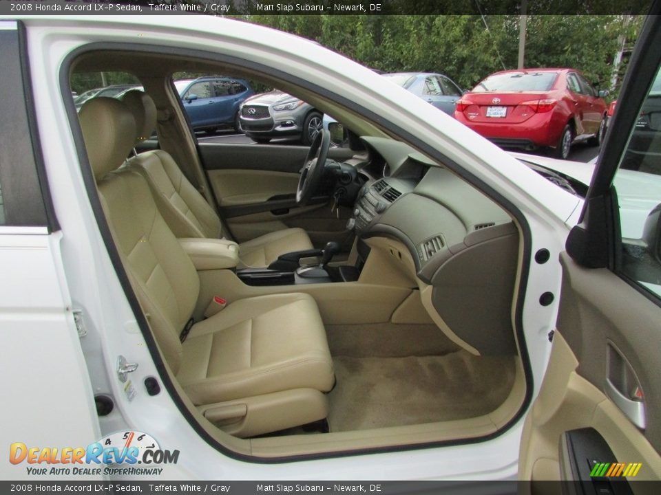 2008 Honda Accord LX-P Sedan Taffeta White / Gray Photo #18