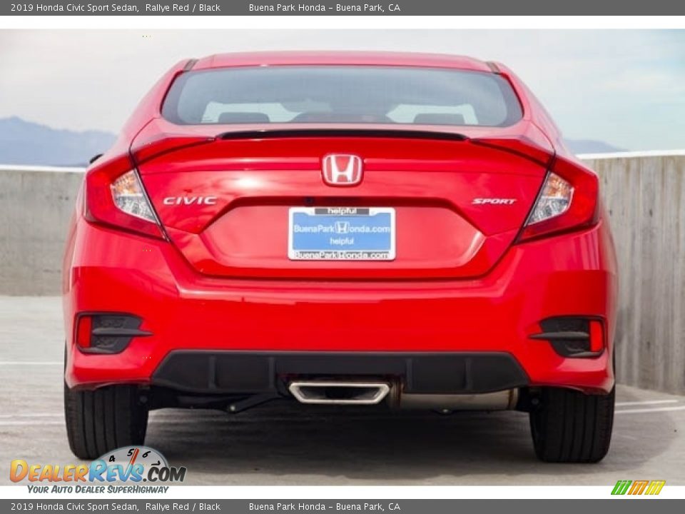 2019 Honda Civic Sport Sedan Rallye Red / Black Photo #6