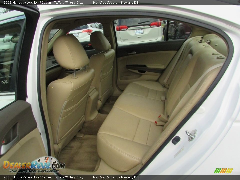 2008 Honda Accord LX-P Sedan Taffeta White / Gray Photo #21