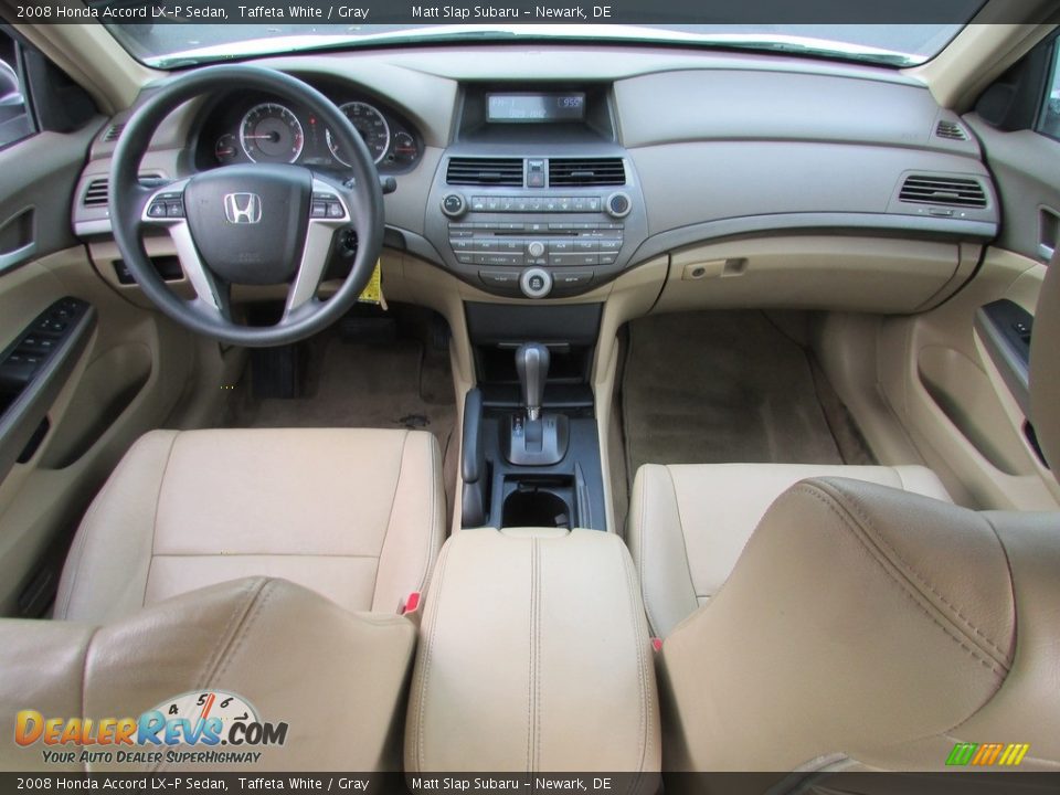 2008 Honda Accord LX-P Sedan Taffeta White / Gray Photo #24