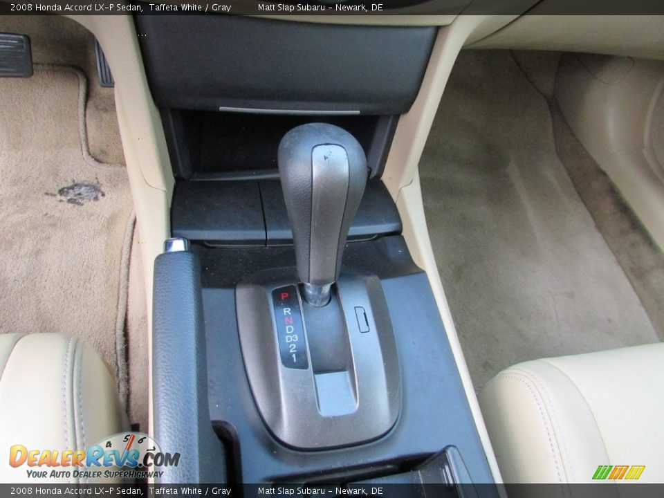 2008 Honda Accord LX-P Sedan Taffeta White / Gray Photo #26