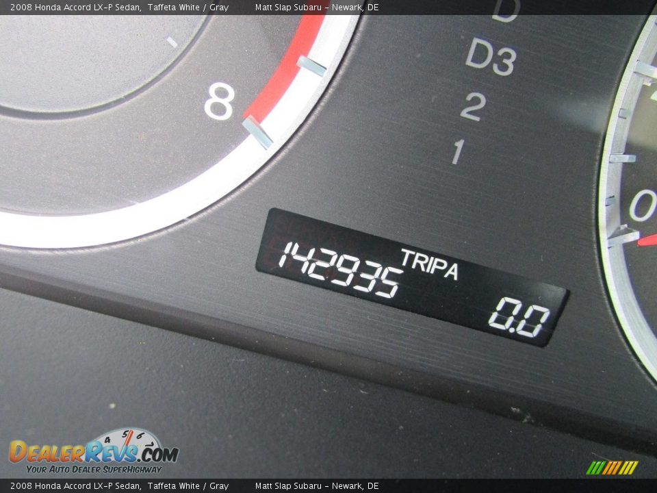 2008 Honda Accord LX-P Sedan Taffeta White / Gray Photo #28