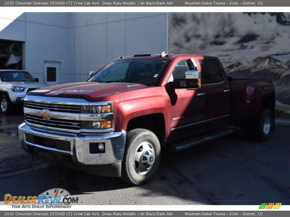 2015 Chevrolet Silverado 3500HD LTZ Crew Cab 4x4 Deep Ruby Metallic / Jet Black/Dark Ash Photo #2