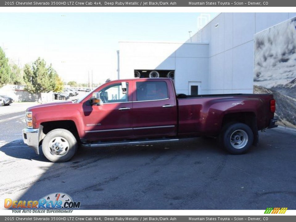 2015 Chevrolet Silverado 3500HD LTZ Crew Cab 4x4 Deep Ruby Metallic / Jet Black/Dark Ash Photo #3
