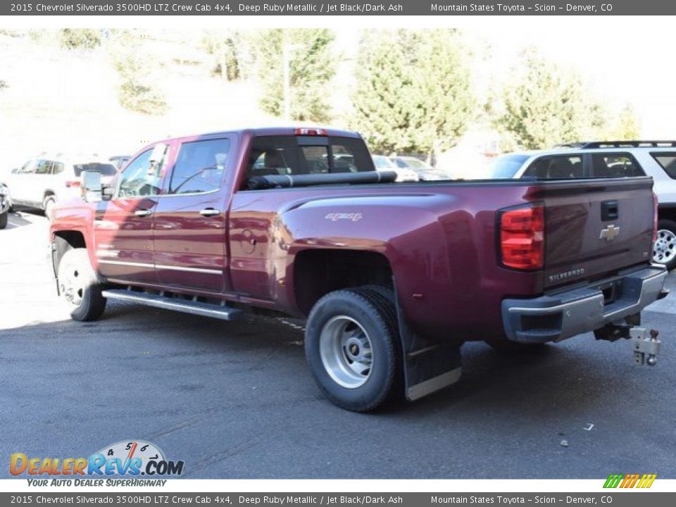 2015 Chevrolet Silverado 3500HD LTZ Crew Cab 4x4 Deep Ruby Metallic / Jet Black/Dark Ash Photo #4