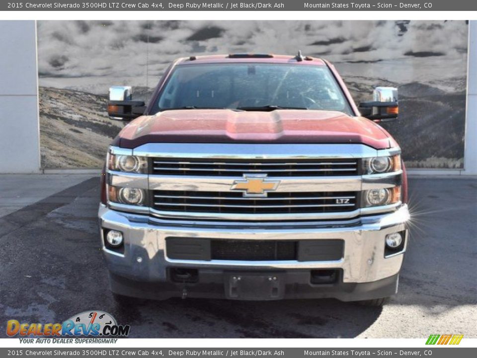 2015 Chevrolet Silverado 3500HD LTZ Crew Cab 4x4 Deep Ruby Metallic / Jet Black/Dark Ash Photo #8