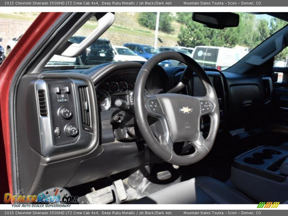 2015 Chevrolet Silverado 3500HD LTZ Crew Cab 4x4 Deep Ruby Metallic / Jet Black/Dark Ash Photo #10