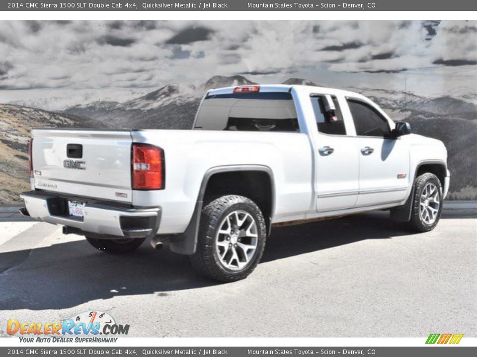 2014 GMC Sierra 1500 SLT Double Cab 4x4 Quicksilver Metallic / Jet Black Photo #3