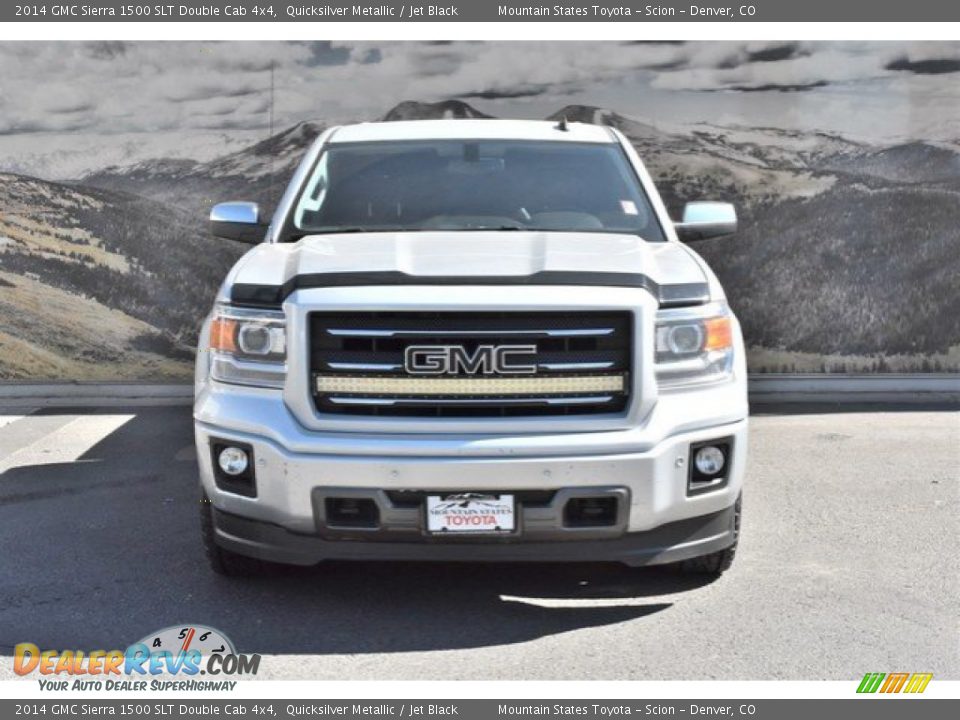 2014 GMC Sierra 1500 SLT Double Cab 4x4 Quicksilver Metallic / Jet Black Photo #4