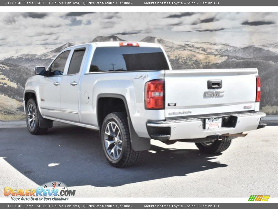 2014 GMC Sierra 1500 SLT Double Cab 4x4 Quicksilver Metallic / Jet Black Photo #7