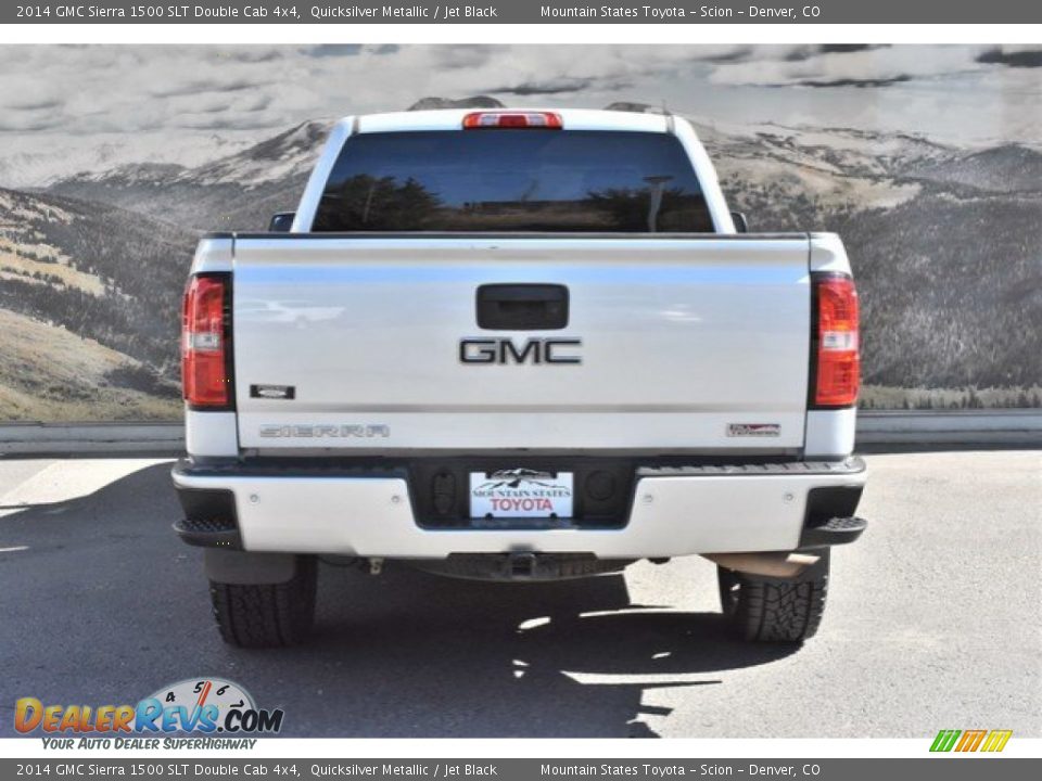 2014 GMC Sierra 1500 SLT Double Cab 4x4 Quicksilver Metallic / Jet Black Photo #8