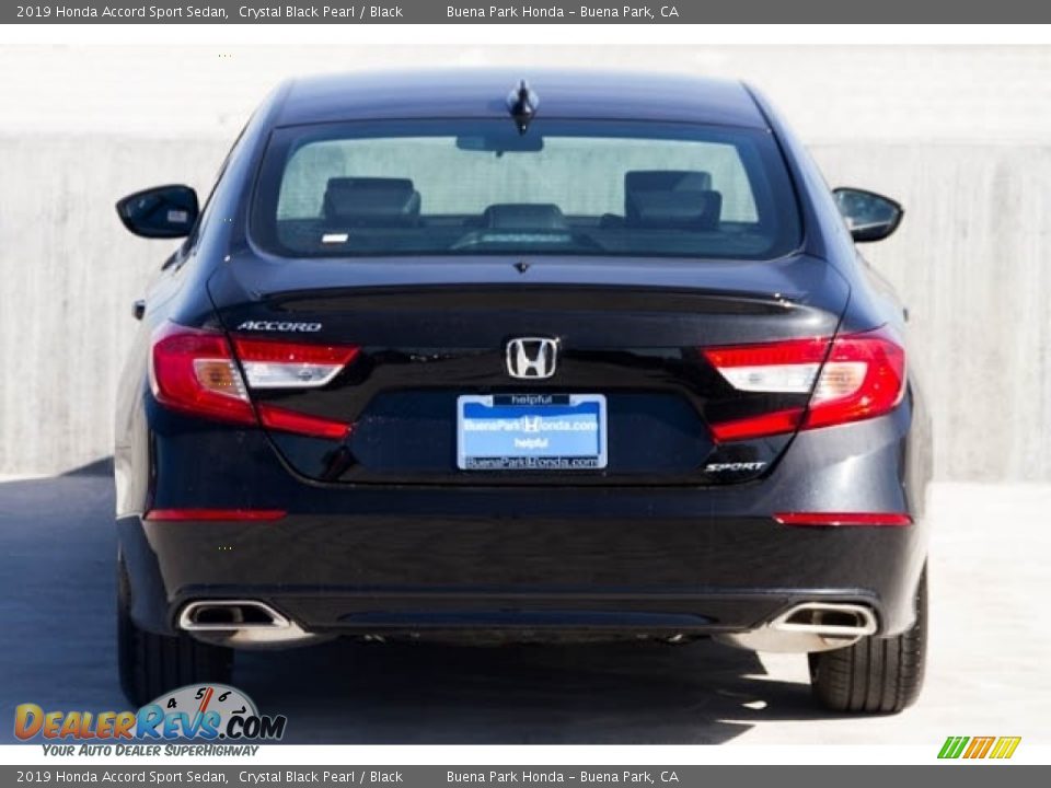 2019 Honda Accord Sport Sedan Crystal Black Pearl / Black Photo #6