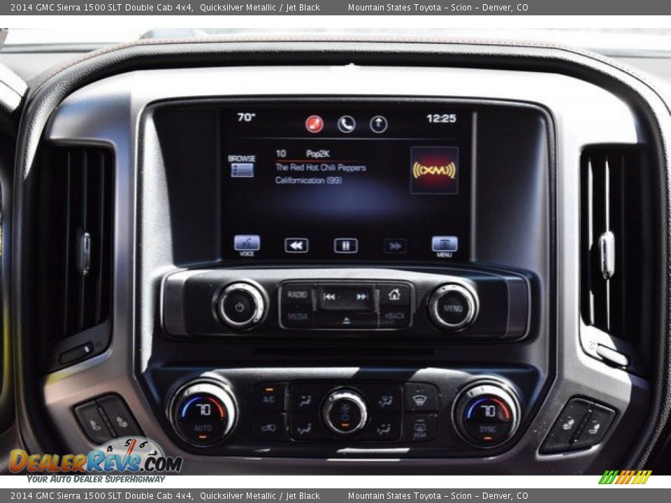 2014 GMC Sierra 1500 SLT Double Cab 4x4 Quicksilver Metallic / Jet Black Photo #14