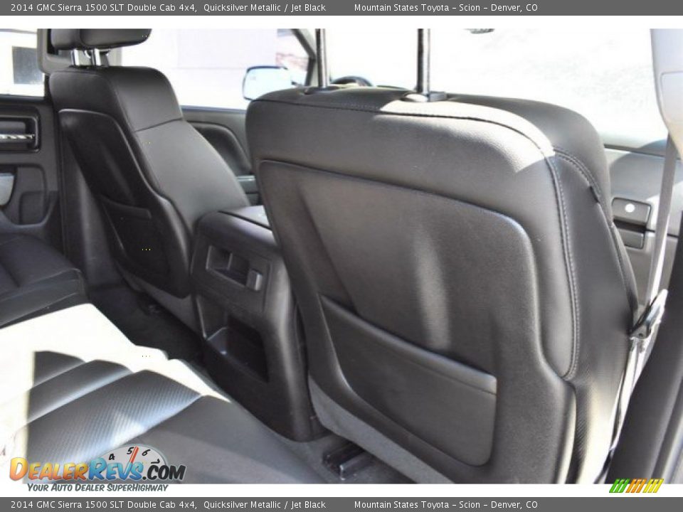 2014 GMC Sierra 1500 SLT Double Cab 4x4 Quicksilver Metallic / Jet Black Photo #20