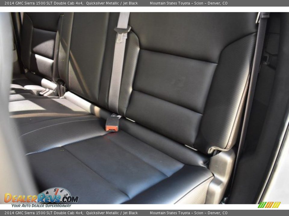 2014 GMC Sierra 1500 SLT Double Cab 4x4 Quicksilver Metallic / Jet Black Photo #21