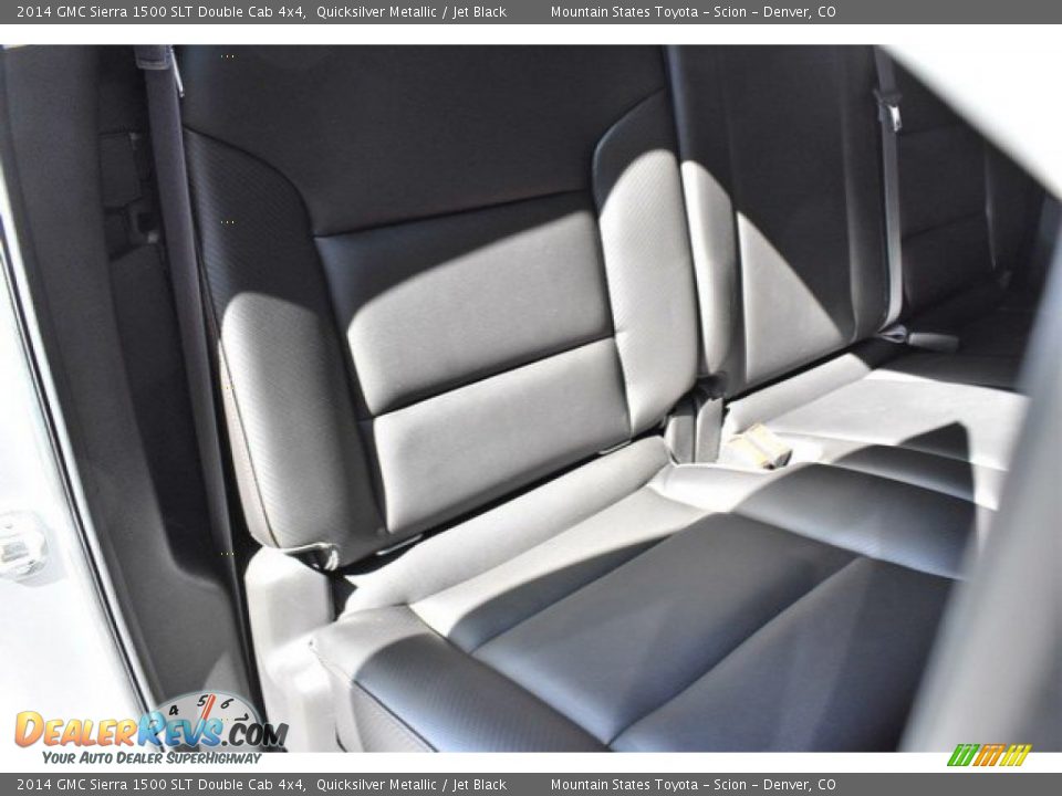 2014 GMC Sierra 1500 SLT Double Cab 4x4 Quicksilver Metallic / Jet Black Photo #22