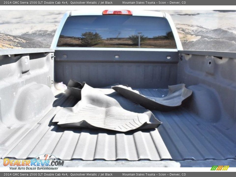 2014 GMC Sierra 1500 SLT Double Cab 4x4 Quicksilver Metallic / Jet Black Photo #26