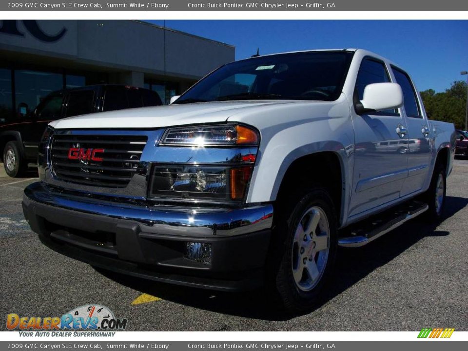 2009 GMC Canyon SLE Crew Cab Summit White / Ebony Photo #2