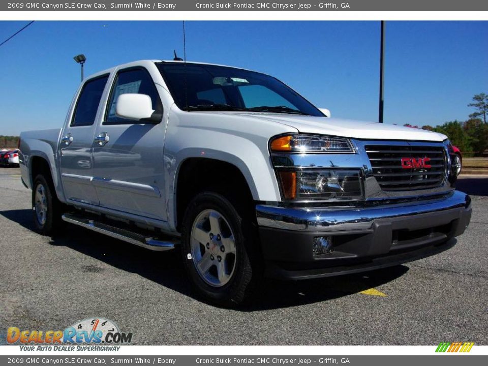 2009 GMC Canyon SLE Crew Cab Summit White / Ebony Photo #4
