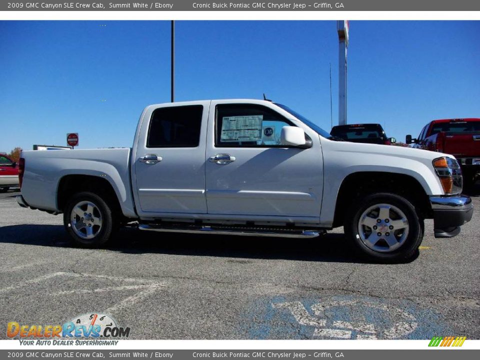 2009 GMC Canyon SLE Crew Cab Summit White / Ebony Photo #5
