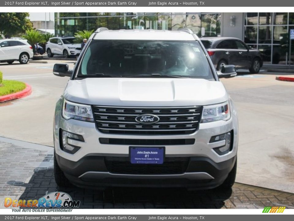 2017 Ford Explorer XLT Ingot Silver / Sport Appearance Dark Earth Gray Photo #2