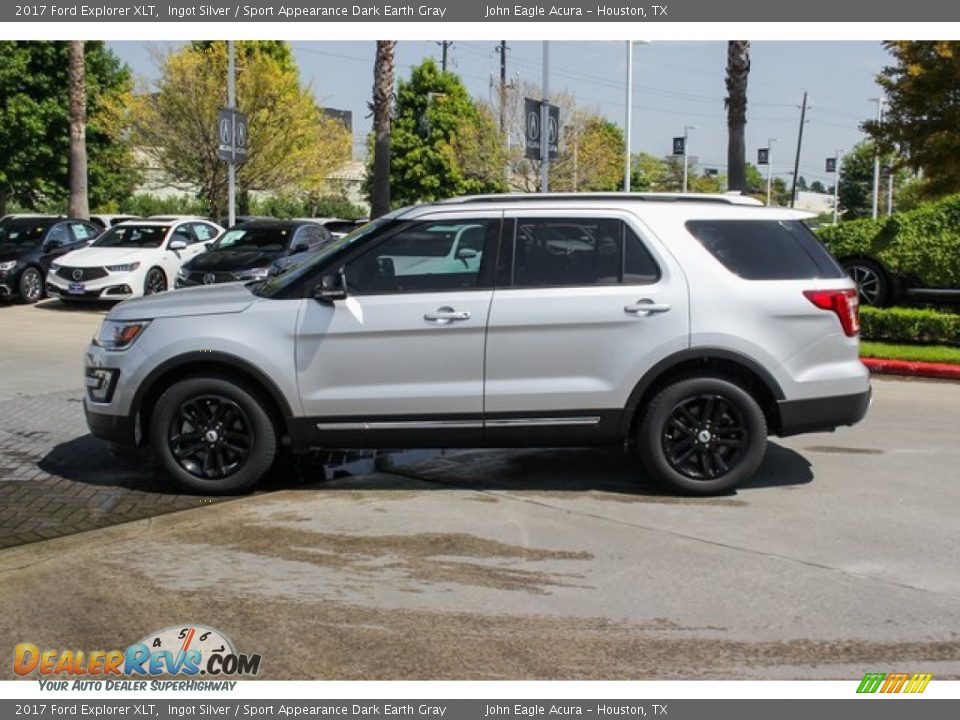 2017 Ford Explorer XLT Ingot Silver / Sport Appearance Dark Earth Gray Photo #4