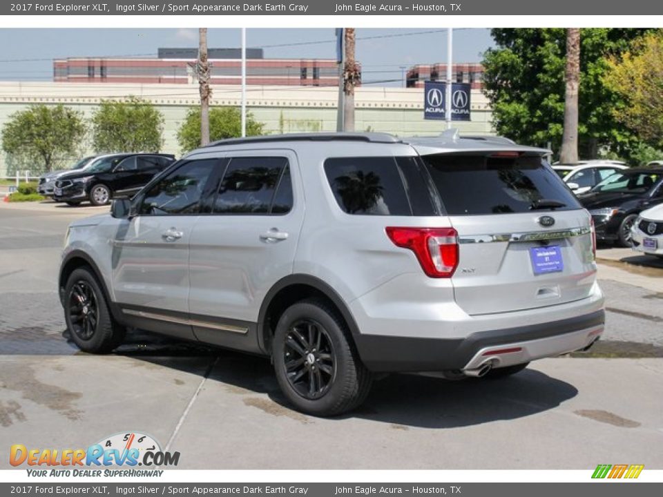 2017 Ford Explorer XLT Ingot Silver / Sport Appearance Dark Earth Gray Photo #5