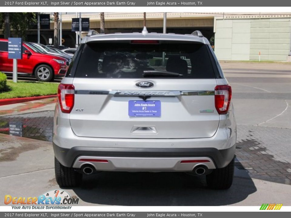2017 Ford Explorer XLT Ingot Silver / Sport Appearance Dark Earth Gray Photo #6