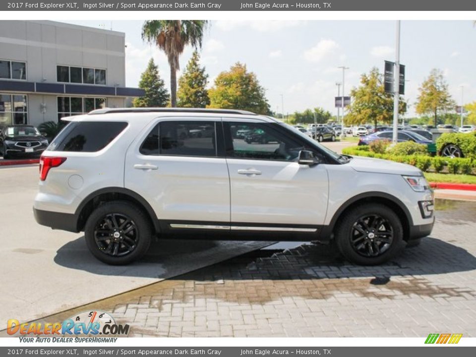 2017 Ford Explorer XLT Ingot Silver / Sport Appearance Dark Earth Gray Photo #8