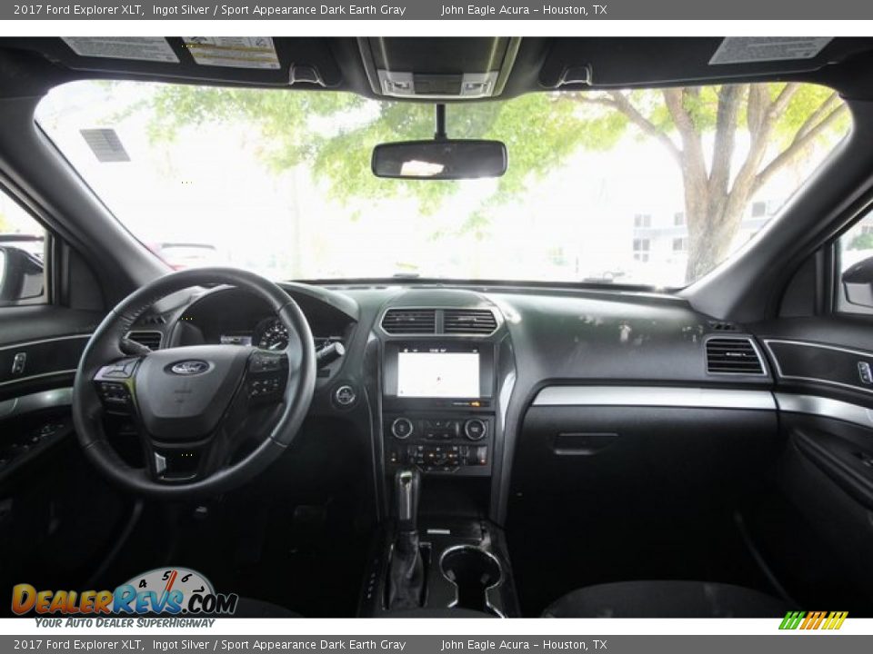 2017 Ford Explorer XLT Ingot Silver / Sport Appearance Dark Earth Gray Photo #9