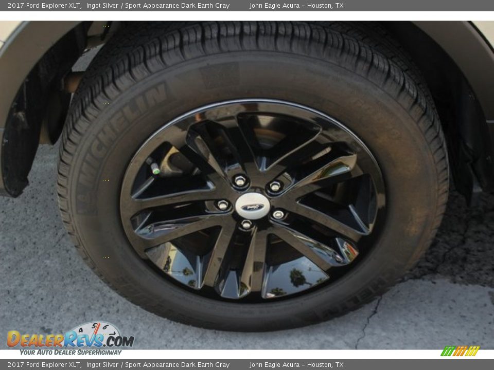 2017 Ford Explorer XLT Ingot Silver / Sport Appearance Dark Earth Gray Photo #11