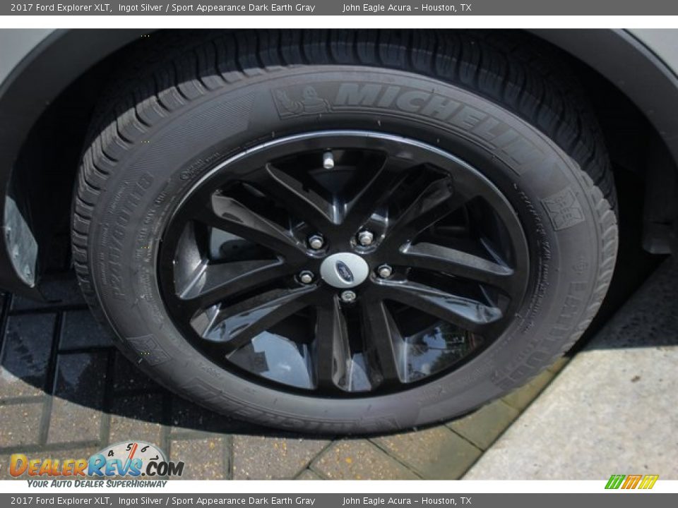 2017 Ford Explorer XLT Ingot Silver / Sport Appearance Dark Earth Gray Photo #14