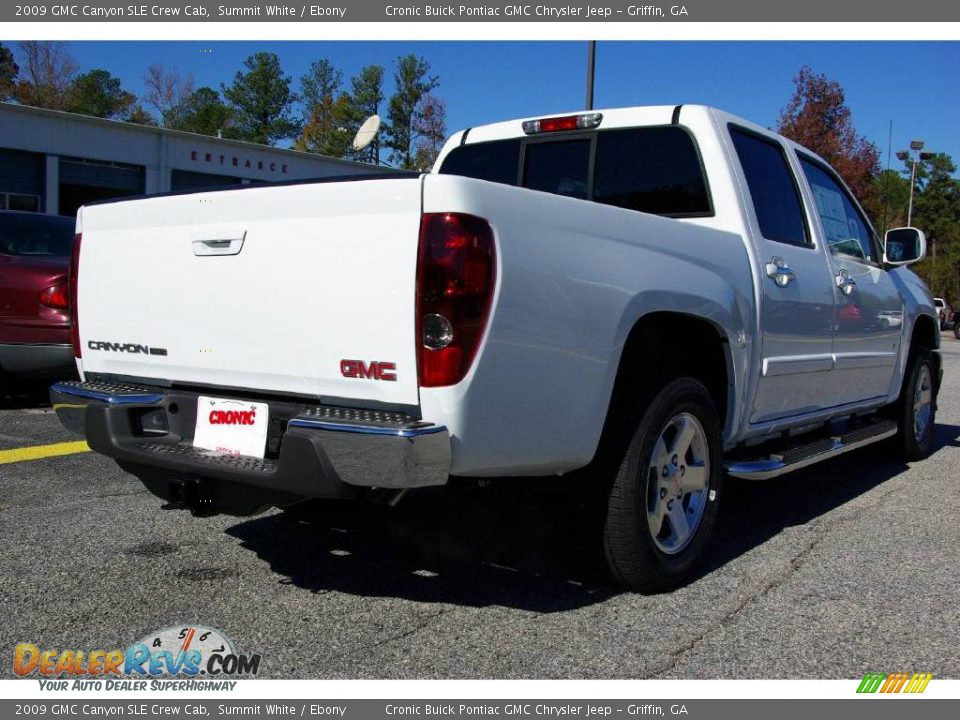 2009 GMC Canyon SLE Crew Cab Summit White / Ebony Photo #6