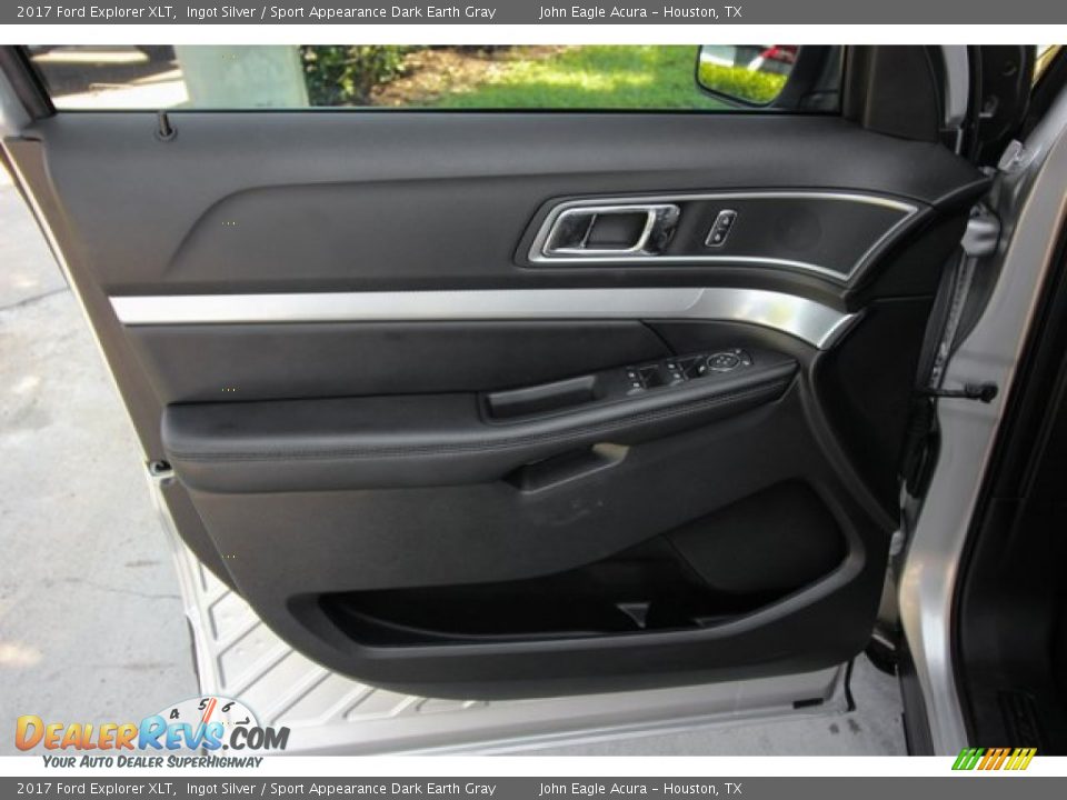 2017 Ford Explorer XLT Ingot Silver / Sport Appearance Dark Earth Gray Photo #17