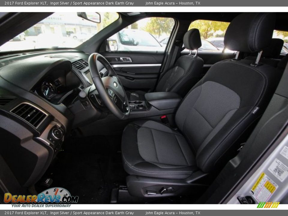 2017 Ford Explorer XLT Ingot Silver / Sport Appearance Dark Earth Gray Photo #18