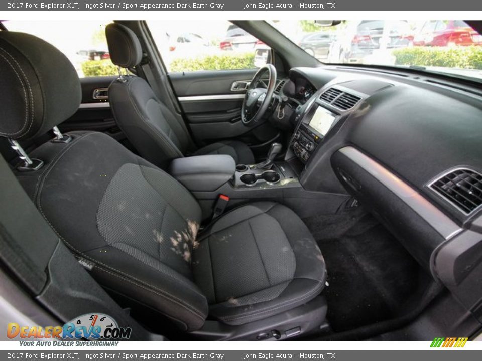 2017 Ford Explorer XLT Ingot Silver / Sport Appearance Dark Earth Gray Photo #26