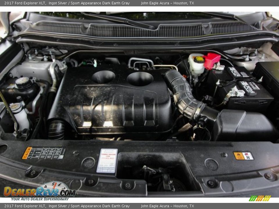 2017 Ford Explorer XLT Ingot Silver / Sport Appearance Dark Earth Gray Photo #27