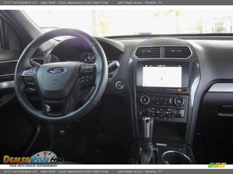 2017 Ford Explorer XLT Ingot Silver / Sport Appearance Dark Earth Gray Photo #28