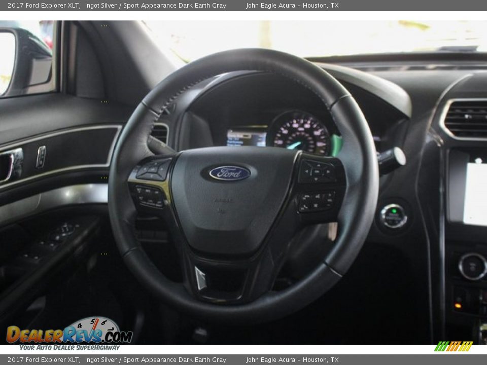 2017 Ford Explorer XLT Ingot Silver / Sport Appearance Dark Earth Gray Photo #32
