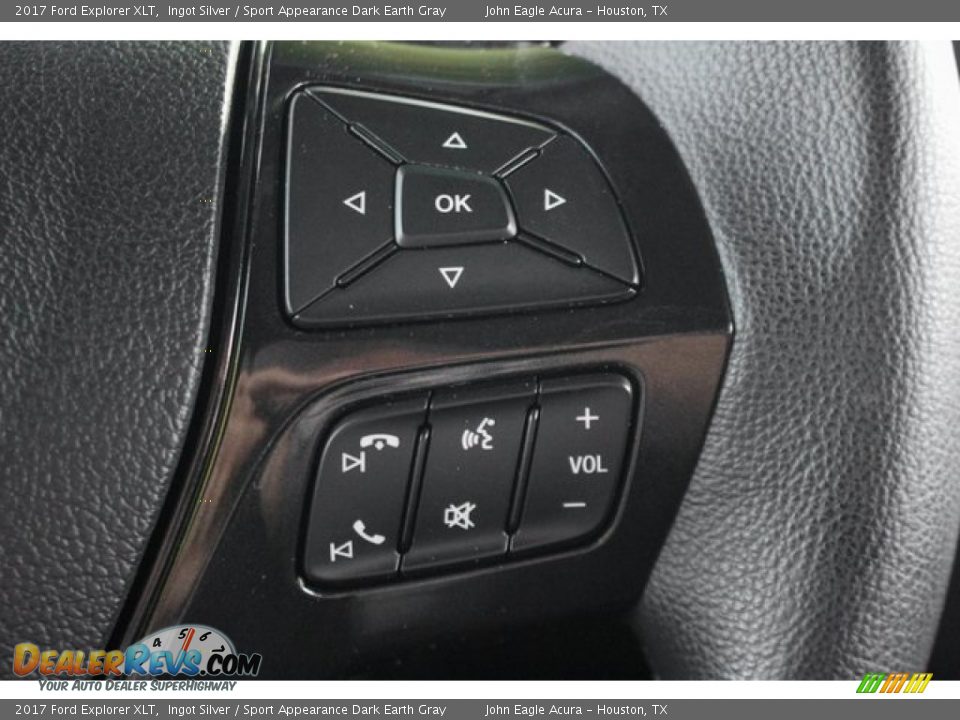 2017 Ford Explorer XLT Ingot Silver / Sport Appearance Dark Earth Gray Photo #35