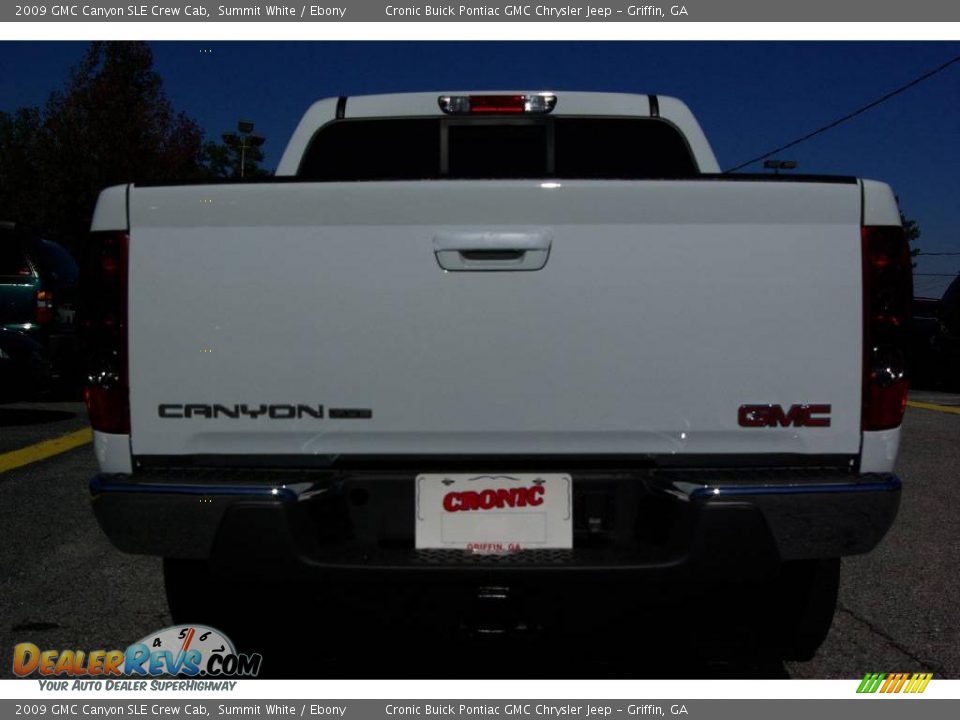 2009 GMC Canyon SLE Crew Cab Summit White / Ebony Photo #7