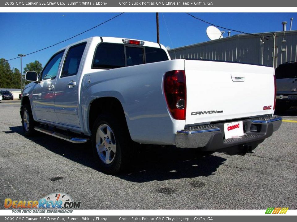 2009 GMC Canyon SLE Crew Cab Summit White / Ebony Photo #8