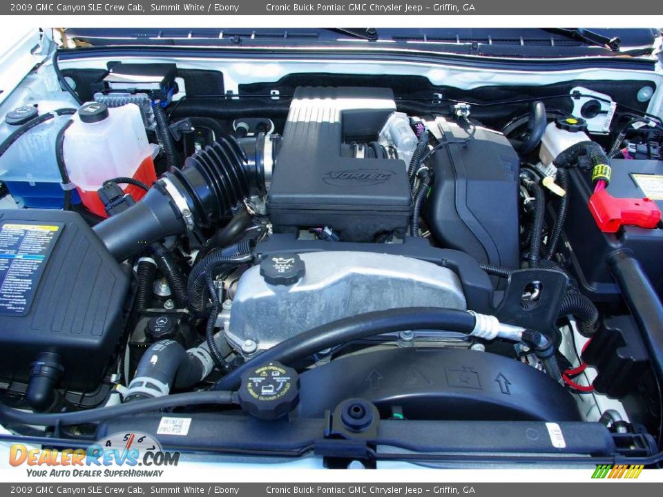 2009 GMC Canyon SLE Crew Cab Summit White / Ebony Photo #10