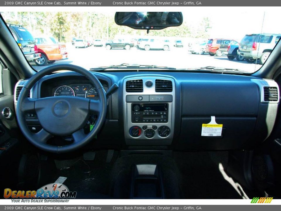 2009 GMC Canyon SLE Crew Cab Summit White / Ebony Photo #14