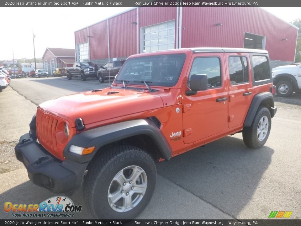 2020 Jeep Wrangler Unlimited Sport 4x4 Punkn Metallic / Black Photo #1