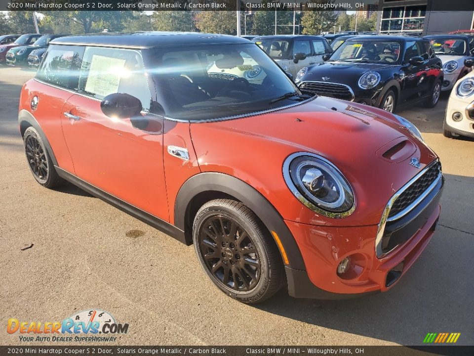 2020 Mini Hardtop Cooper S 2 Door Solaris Orange Metallic / Carbon Black Photo #1