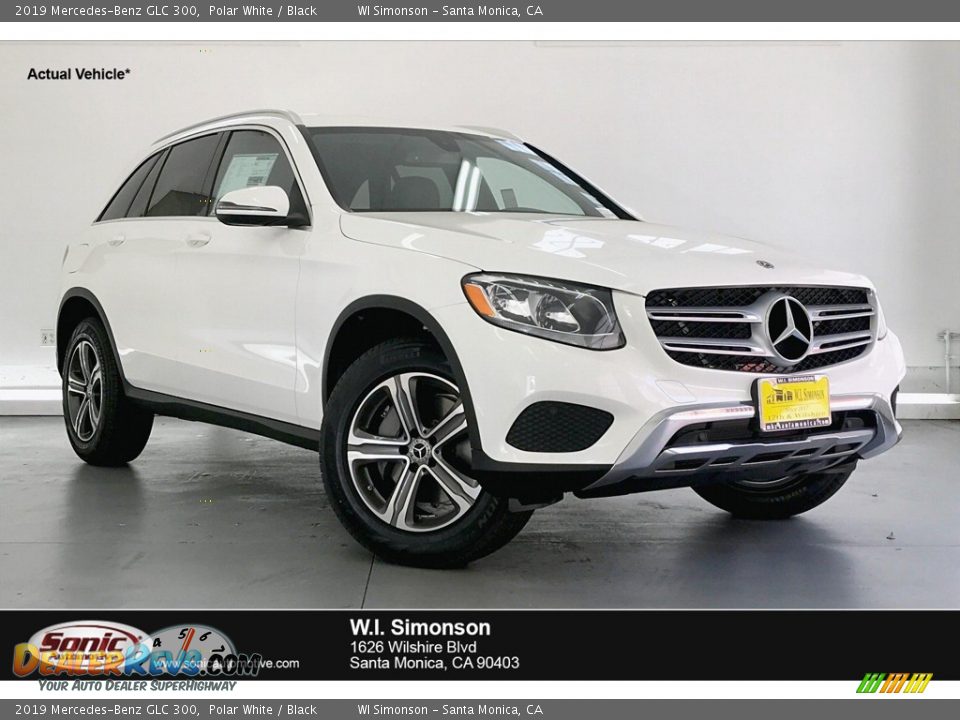 2019 Mercedes-Benz GLC 300 Polar White / Black Photo #1